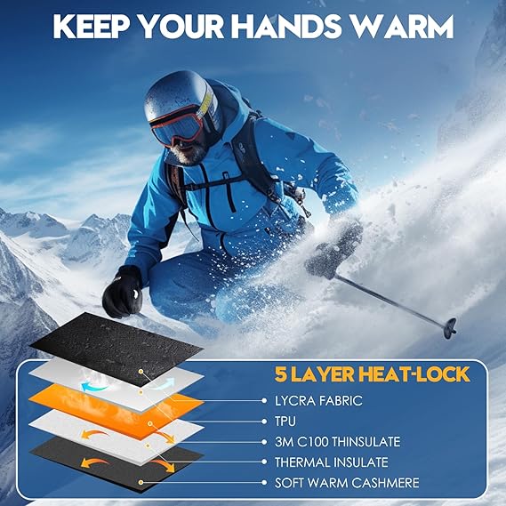 🔥Limited Time Offer-Buy 1 Pair Get 1 Pair FREE!🎁Windproof Winter Gloves Touchscreen Gloves Thermal Warm Gloves for Men and Women