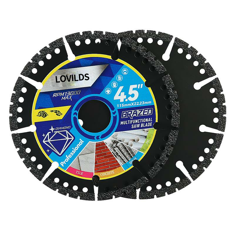 3PCS 4.5" Multi-Material Cutting Blades - Dry Cut Metal, Tile, Stone & Plastic - Angle Grinder Saw Blades for Alloy, Cast Iron & Marble (115mm) Tool Accessories